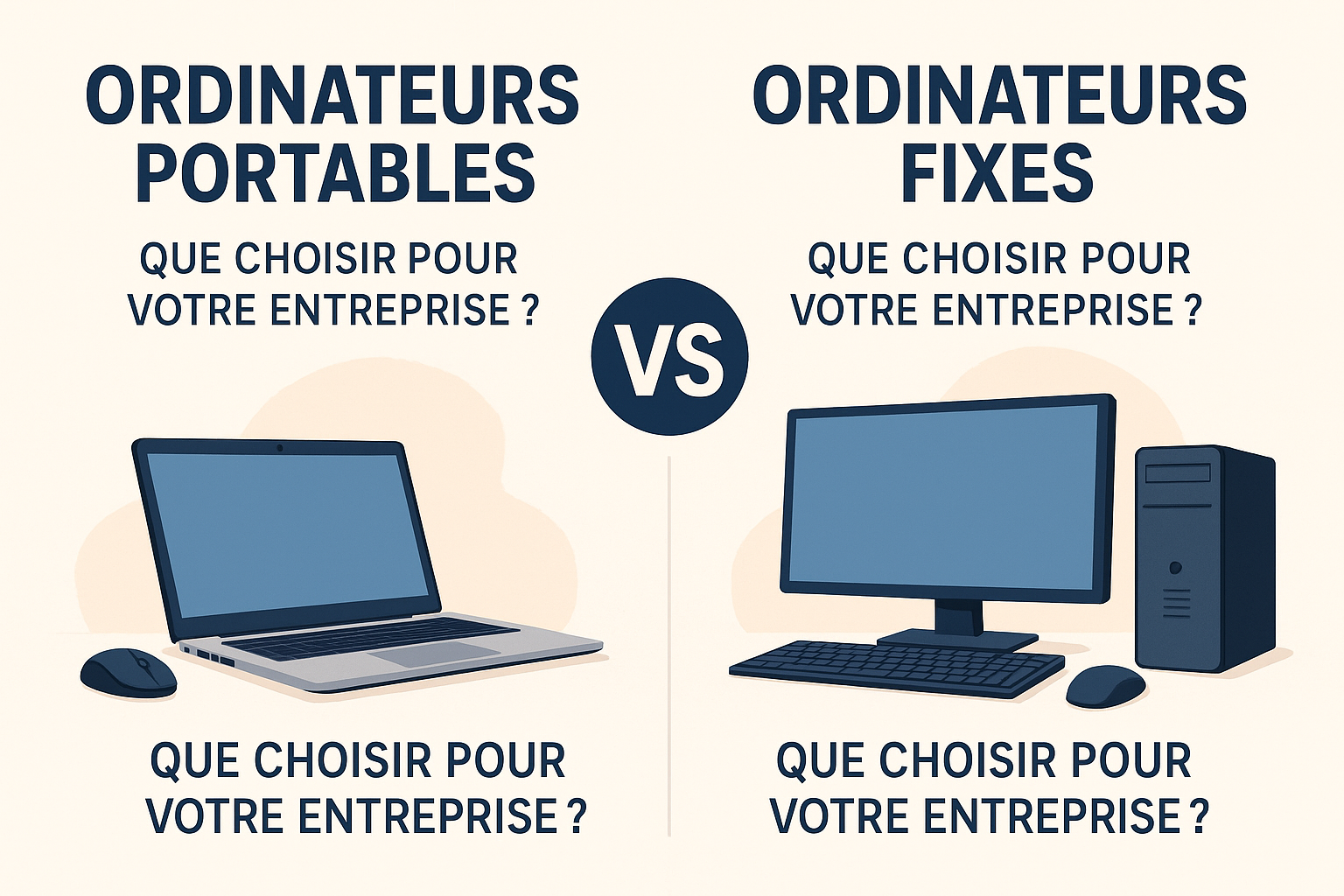 Ordinateurs portables vs fixes